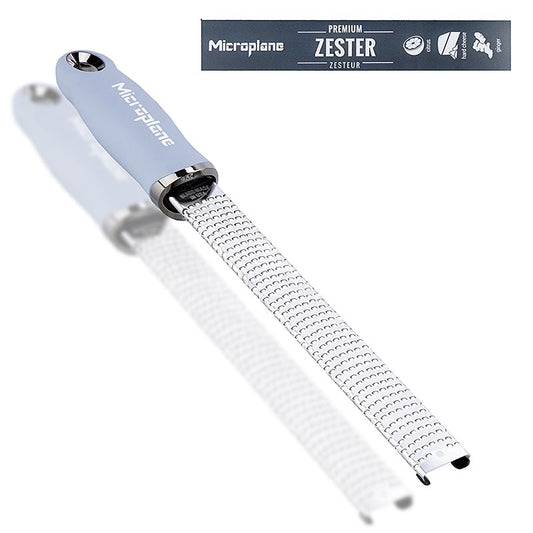 Premium Classic stok with schilrasp, handgreep in kustblauw soft-touch, 1 st