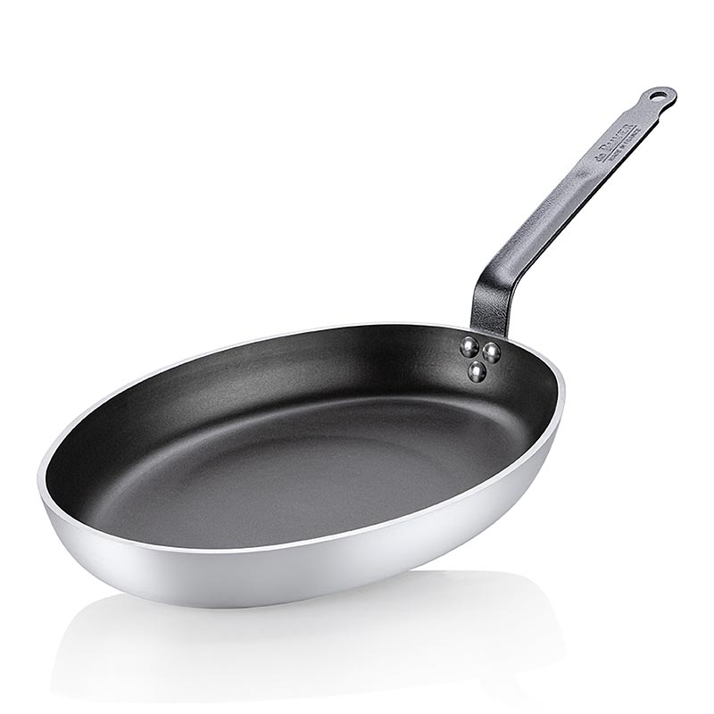 Vispan ovaal, antiaanbaklaag Choc Resto inductie, ø36cm, de Buyer (8481.36), 1 stuk