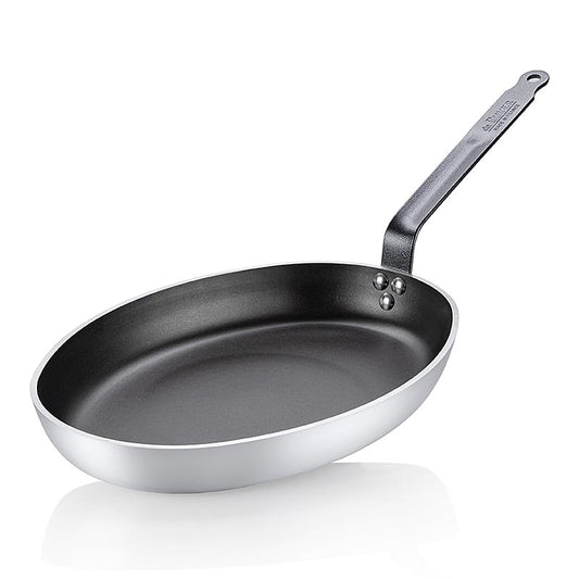 Vispan ovaal, antiaanbaklaag Choc Resto inductie, ø36cm, de Buyer (8481.36), 1 stuk