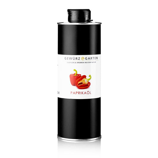 Gewürzgarten paprikaolie op basis van koolzaadolie, 500 ml - hoogwaardige olie voor het verrijken van gerechten met intense paprikasmaak en gemaakt van koolzaadolie van de beste kwaliteit