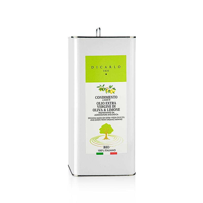 Extra vierge olijfolie Di Carlo, met citroen, biologisch, 5 l