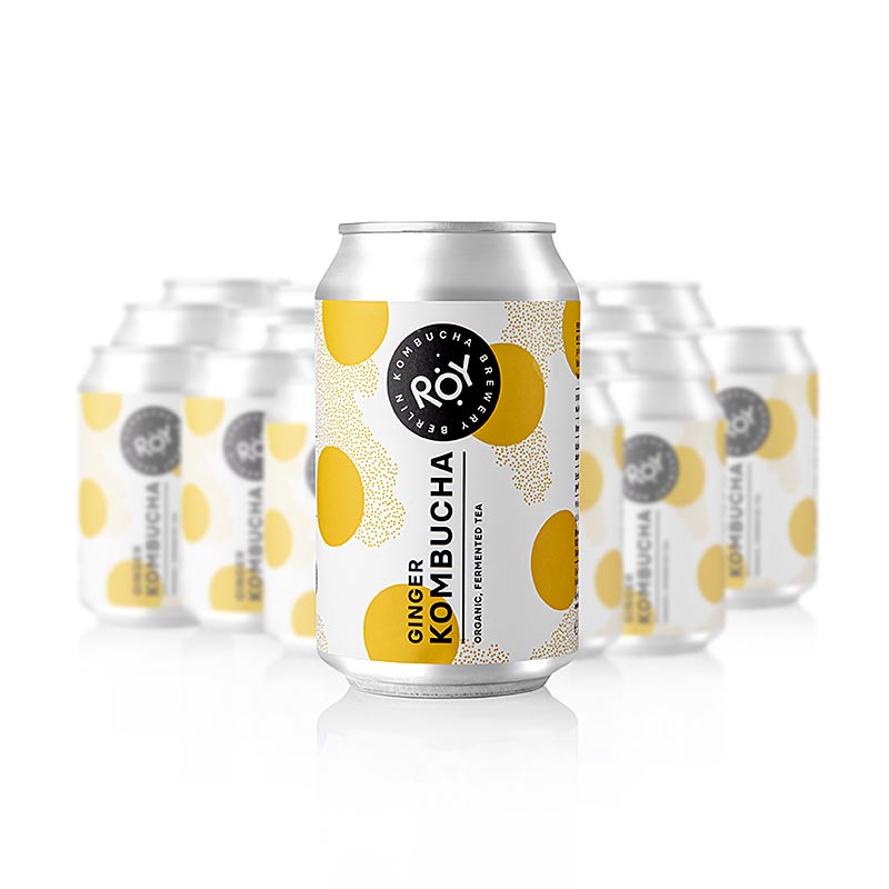 ROY Ginger Kombucha Berlin, BIO, 7,92 l, 24 x 330 ml