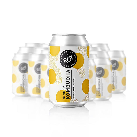 ROY Ginger Kombucha Berlin, BIO, 7,92 l, 24 x 330 ml