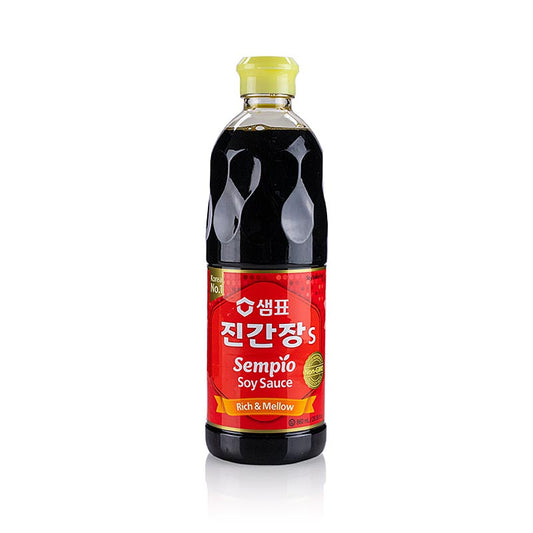 Sojasaus - Korea (Sempio), Jin (Ganjang), 860 ml - Traditionele, authentieke Koreaanse sojasaus van het merk Sempio