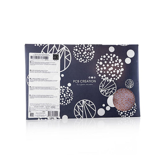 Peel-off folie Paris Bronze with yellow-gold spots for chocolate, sized 40x25cm, 1 piece, ideal for decorating chocolates and confectionery items