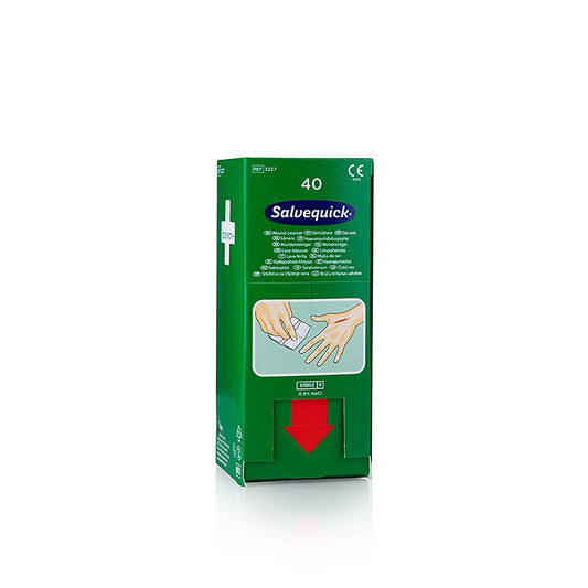 Salvequick Wondreiniger Nafüllpack (0,9% NaCl), Cederroth, 40 st.