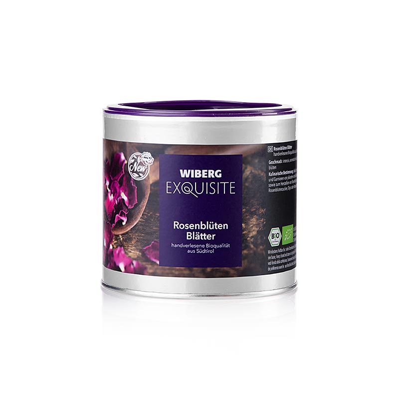 Handgeplukte biologische rozenblaadjes van Wiberg Exquisite uit Zuid-Tirol, 20 g (280668)