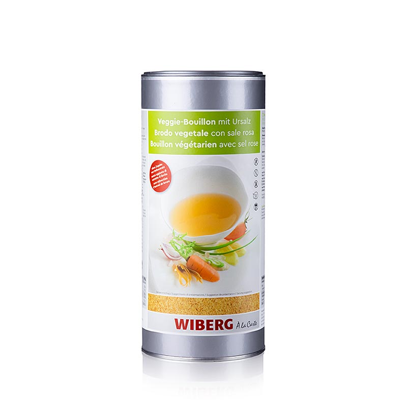 Wiberg groentebouillon met oerzout, plantaardig, (281116), 12 kg - high-quality organic vegetable stock with ancient salt, suitable for plant-based cooking