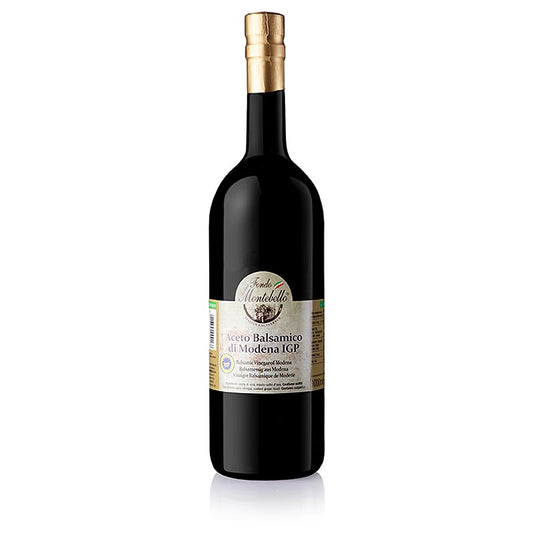 1 liter bottle of Aceto Balsamico di Modena BGA, ASR5(J8), Fondo Montebello, a slightly less sweet version of the traditional Italian balsamic vinegar
