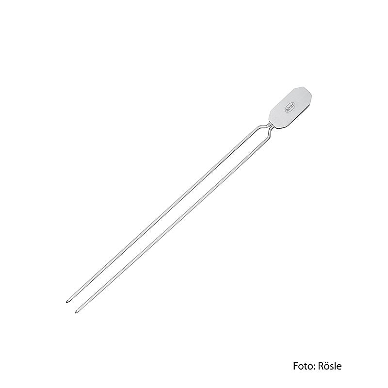 Rösle barbecuespiesen (dubbele spiesen) (25069), 4 st for grilling delicious skewers on the barbecue grill