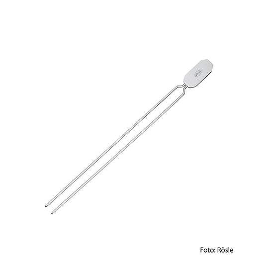 Rösle barbecuespiesen (dubbele spiesen) (25069), 4 st for grilling delicious skewers on the barbecue grill