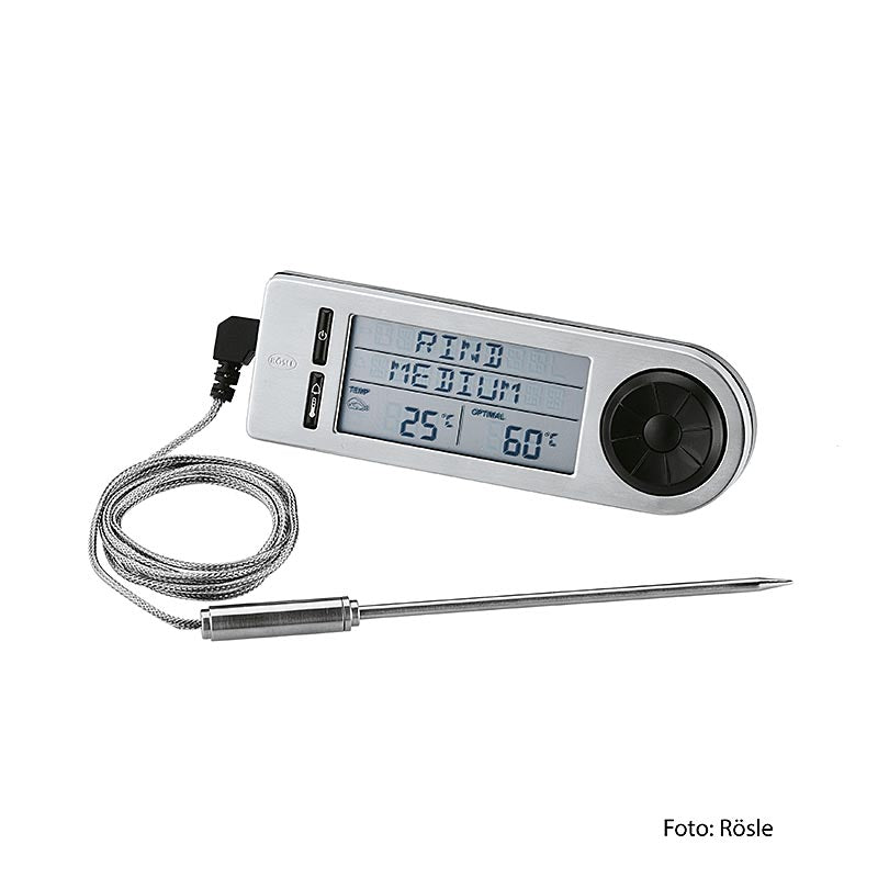 Rösle digitale BBQ thermometer (kerntemperatuurmeter / -20-250°C) (25086) displayed on a white background, perfect for accurately measuring the temperature of your BBQ dishes