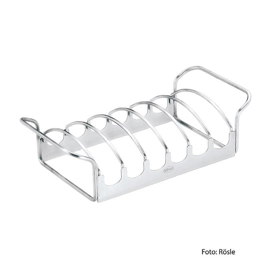 Rösle braadstuk en ribstukhouder, klein (spareribs) (25087), 1 st - a small holder for roasting and rib racks, perfect for spareribs