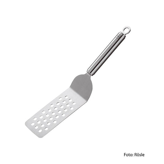 Rösle hamburgerdraaier (schuine pallet) (25120), 1 st - Stainless steel hamburger turner with angled blade for flipping burgers on the grill