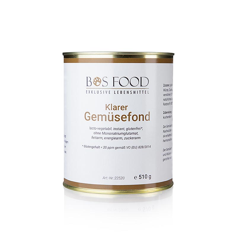 Groentebouillon, instantpoeder zonder toegevoegde glutaminezuur, voor 28 l, 510 g