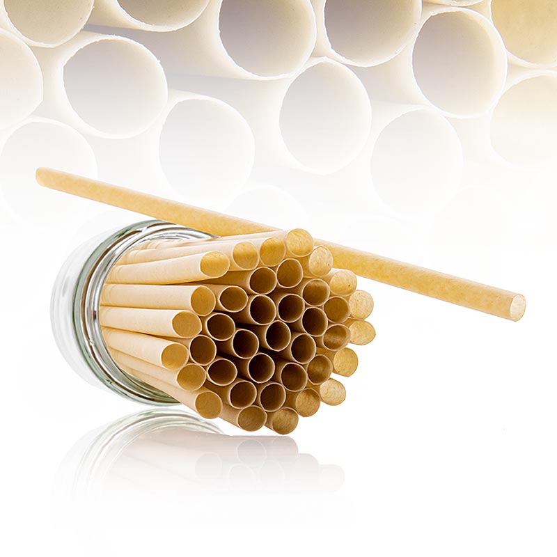 200 stuks van 25 cm lang en 8 mm in diameter duurzame rietjes van natuurlijk materiaal voor een milieuvriendelijke keuze
