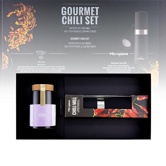 Microplane cadeauset "Gourmet Chili Set", chilimolen + chilipepers, 2 stuks