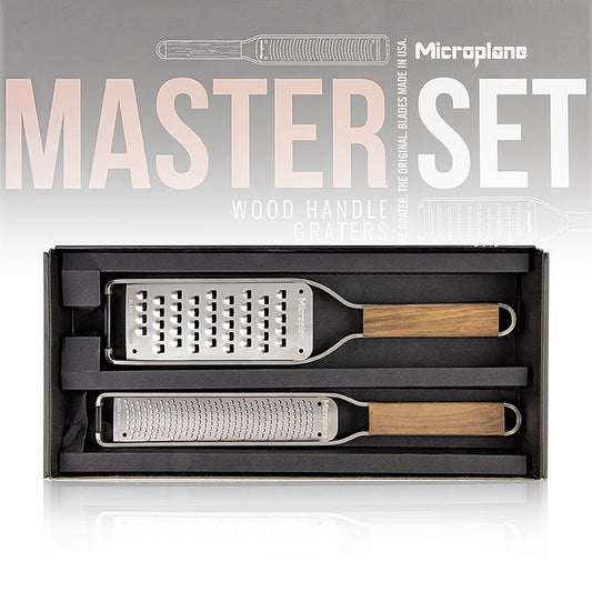 Microplane cadeauset "Master Serie-set", zesteerrasp + schilmesje, 2 stuks
