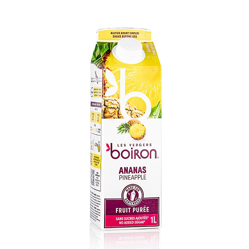 Boiron  Ananaspuree, gepasteuriseerd, 100 % fruit, 1 l