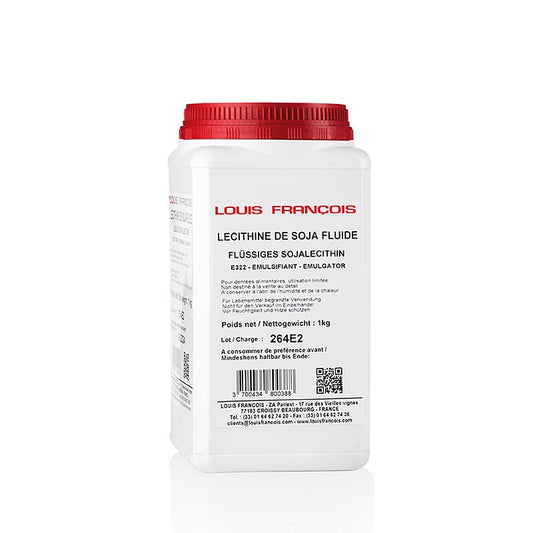 Sojalecithine, vloeibaar (Vloeibare lecitine) E322, Louis Francois, 1 kg - High-quality liquid soy lecithin product by Louis Francois, 1 kilogram