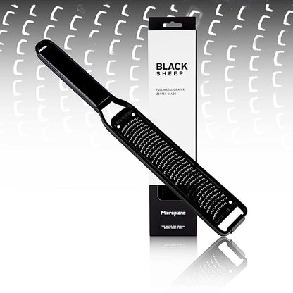 High-quality black stainless steel Microplane rasp for grating hard cheeses