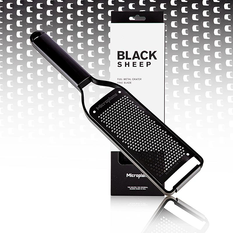 Rasp Microplane Black Sheep, fijne rasp, zwart roestvrij staal (43004), 1 st - High quality and durable black stainless steel fine grater