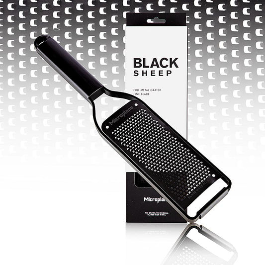 Rasp Microplane Black Sheep, fijne rasp, zwart roestvrij staal (43004), 1 st - High quality and durable black stainless steel fine grater
