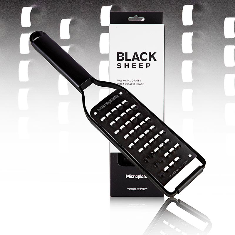 Extra grove rasp made of zwart roestvrij staal (43008) for easy grating