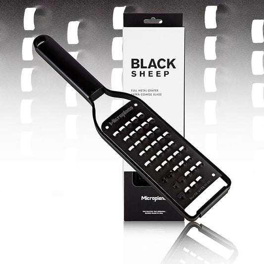 Extra grove rasp made of zwart roestvrij staal (43008) for easy grating