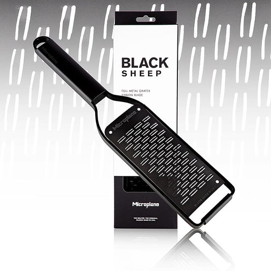 Afbeelding van de Rasp Microplane Black Sheep, lintrasp, gemaakt van zwart roestvrij staal (43002), 1 st