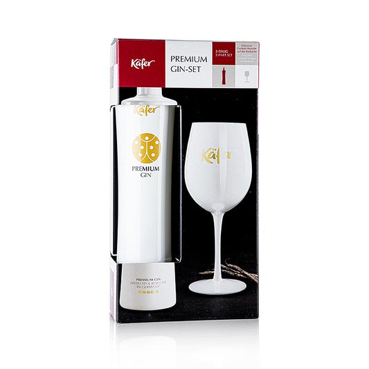Käfer Gin cadeauset, 2-delig (1 fles gin & 1 Käfer kelkglas), 700 ml, 2-delig