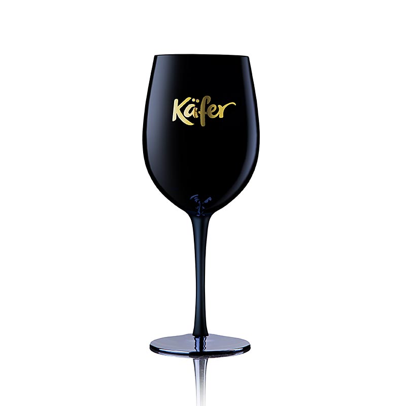 Set van 2 stuks zwarte cocktailbekers in kevervormig glas