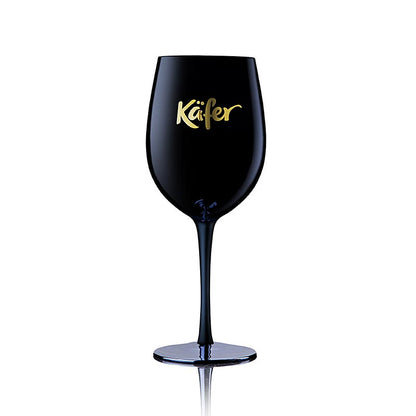Set van 2 stuks zwarte cocktailbekers in kevervormig glas
