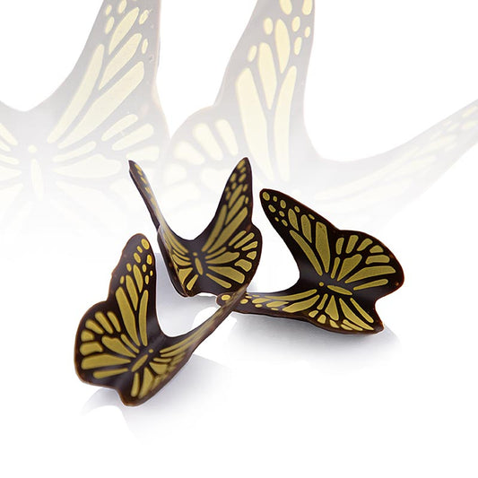 Chocoladeversiering "Butterfly" (vlinder), donker, Dobla (77568), 286 g, 120 stuks