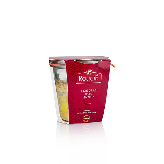 Rougie 180g whole preserved foie gras, packaged in a tin
