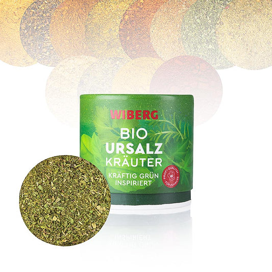 Organic Wiberg Ursalz Kräuter herbal salt, strong green inspired, 100g product