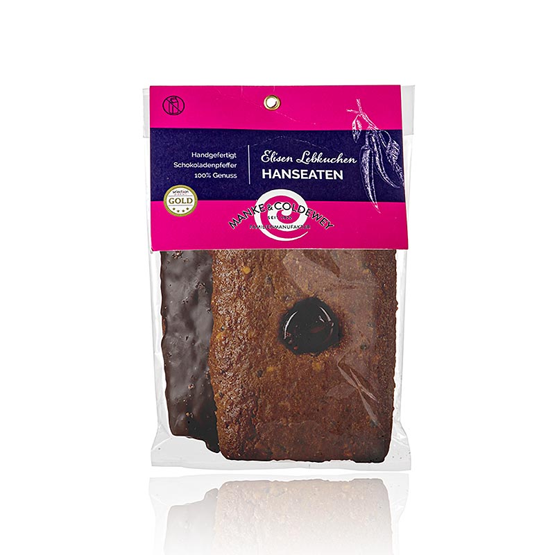 Hanseaten Elisen Lebkuchen, 2 soorten, Manke & Coldewey, 140 g, 2 x 70 g