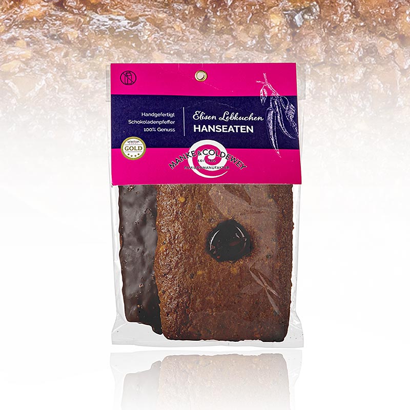 Hanseaten Elisen Lebkuchen, 2 soorten, Manke & Coldewey, 140 g, 2 x 70 g