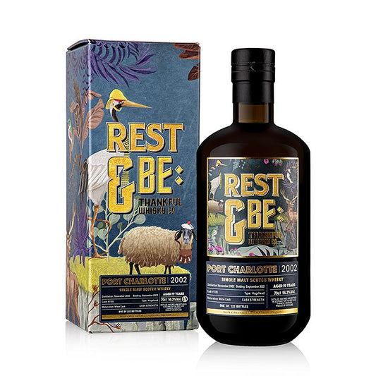 Handcrafted Single Malt Whisky Port Charlotte R&BeT 19 J, Wijn Hogshead, 563%, Islay, 700 ml - Perfect for Whisky Enthusiasts and Connoisseurs