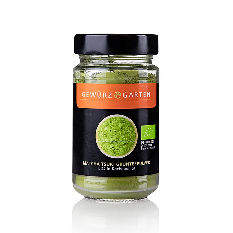 Biologische Gewürzgarten Matcha Tsuki, groene thee van kookkwaliteit, 90 g, perfect voor het maken van gezonde en verfrissende matcha drankjes