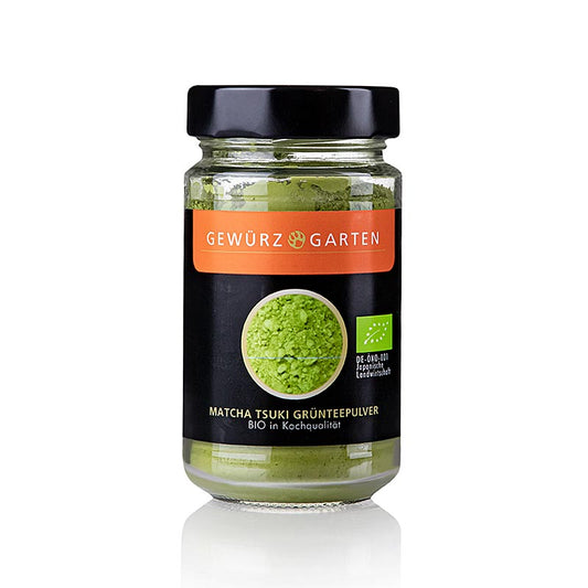 Biologische Gewürzgarten Matcha Tsuki, groene thee van kookkwaliteit, 90 g, perfect voor het maken van gezonde en verfrissende matcha drankjes