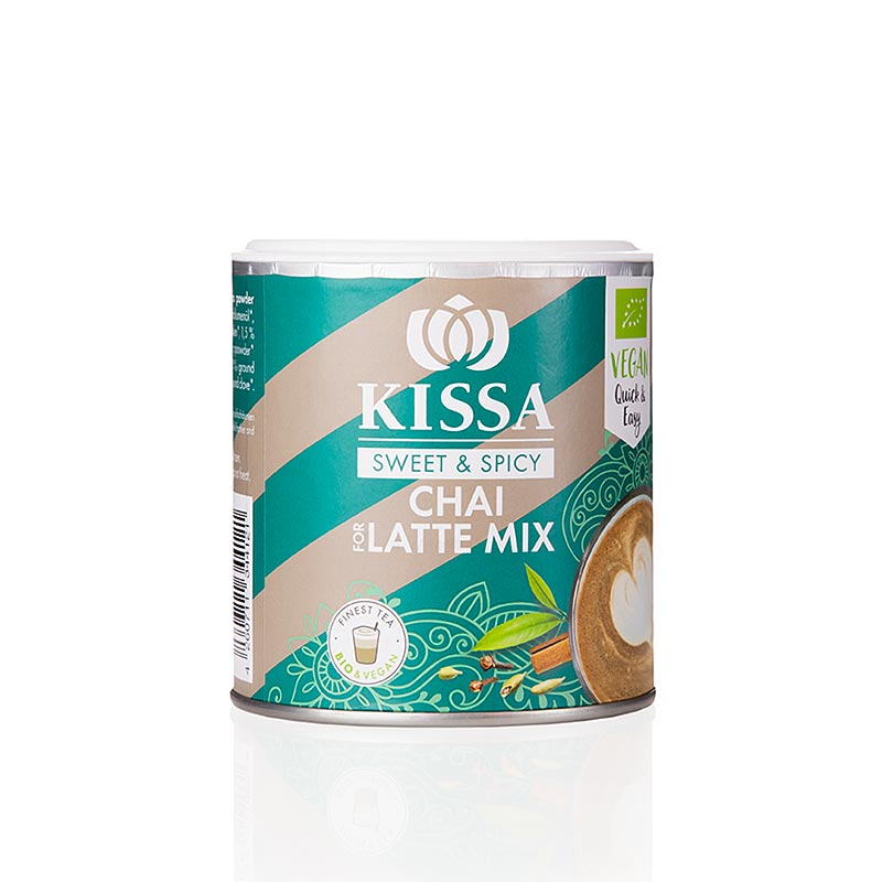 Biologische KISSA Chai voor Latte kruidenmix in zakje van 120 g