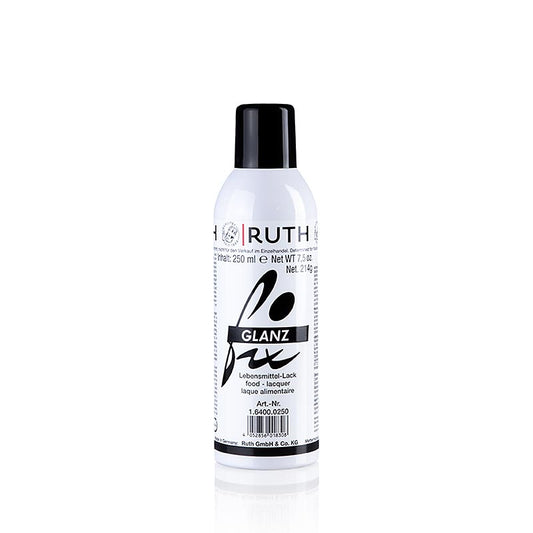Lak voor levensmiddelen (Glanzfix Spray), Ruth, 250 ml