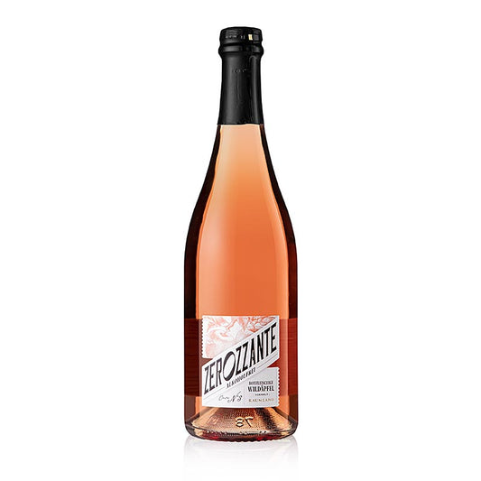 Raumland Zerozzante - Cuvee No 3 Secco van roodvlezige wilde appel, alcoholvrij, 750 ml - aantrekkelijke alcoholvrije mousserende wijn