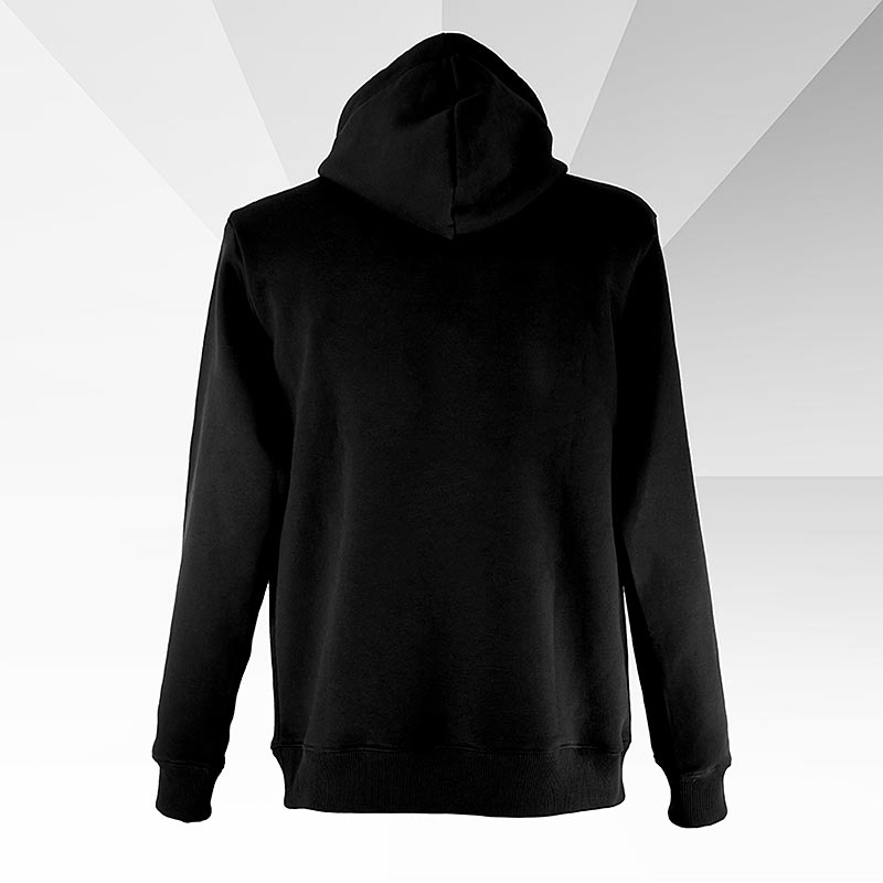 Stijlvolle INFINITYLOVE hoodie met hartjesontwerp alleen aan de voorkant, normale pasvorm, maat M, 1 stuk