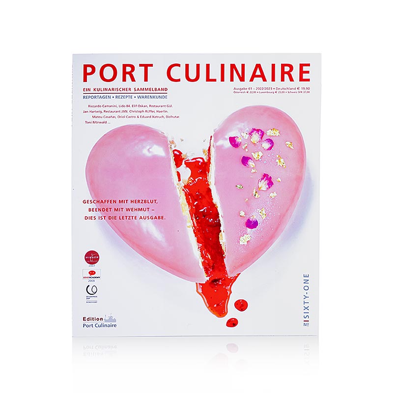 Port Culinaire (Gourmet Magazine) uitgave 61 (Eenenzestig), 1 stuk, showcasing a luxurious and beautifully designed culinary publication