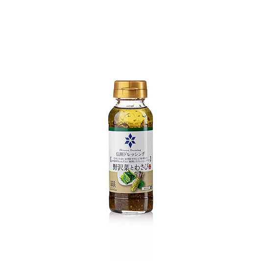 Shinshu - Mosterdblad en wasabi dressing, Shizen Okoku, 145 ml, a flavorful and zesty dressing perfect for adding a kick to your salads and dishes