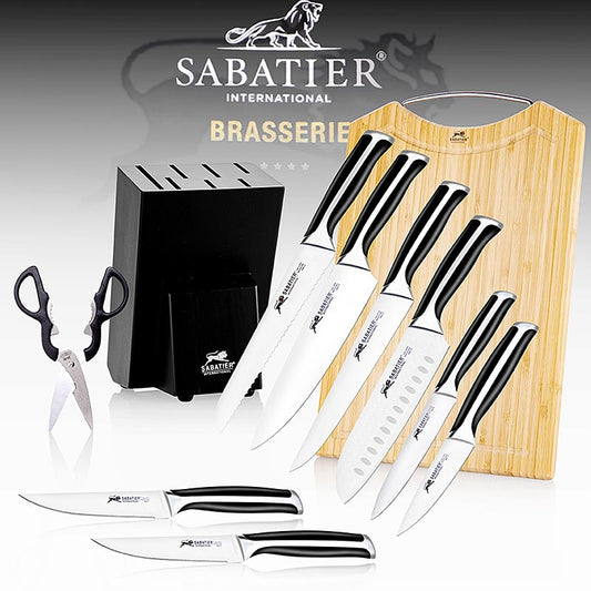 Messenset incl. blok, snijplank & schaar, Sabatier International, 10-delig