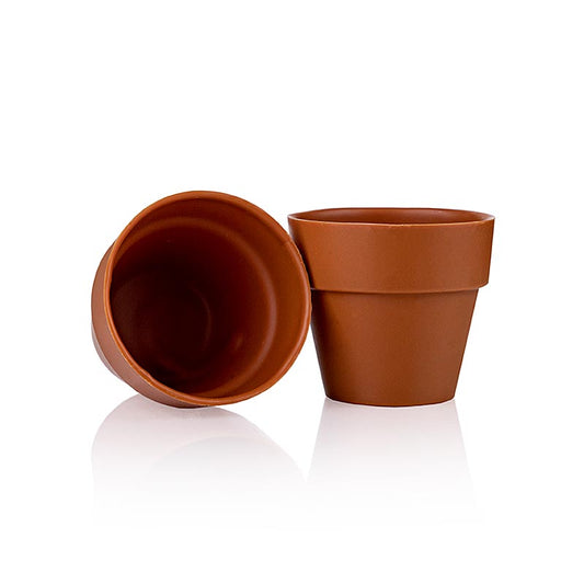 Large terracotta flowerpot chocolate mold, 62x55mm, from dobla (18140), weighing 840 g, comes in a pack of 28