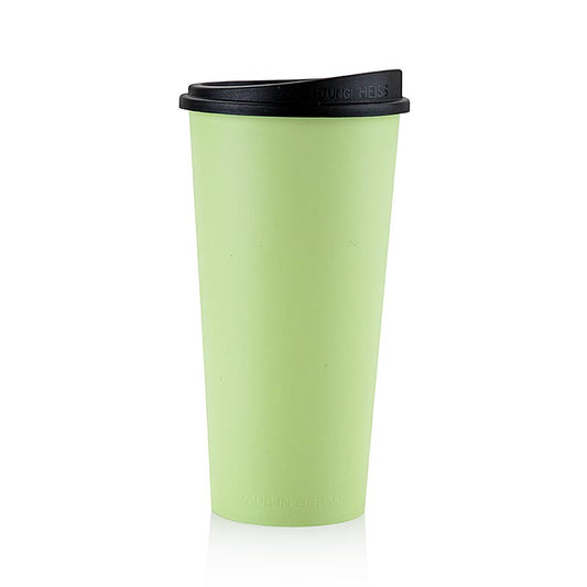 Herbruikbare koffiebeker "ToGo", 400 ml, groen met deksel, 90 stuks